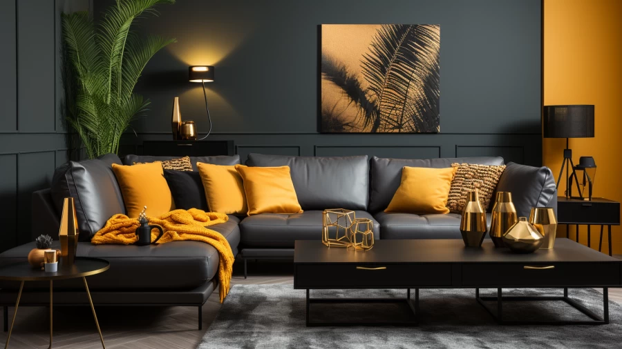 Enhancing Your Living Room: 7 Combining Stylish Colors with Black Walls