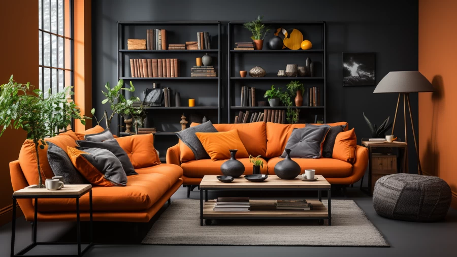 Enhancing Your Living Room: 7 Combining Stylish Colors with Black Walls