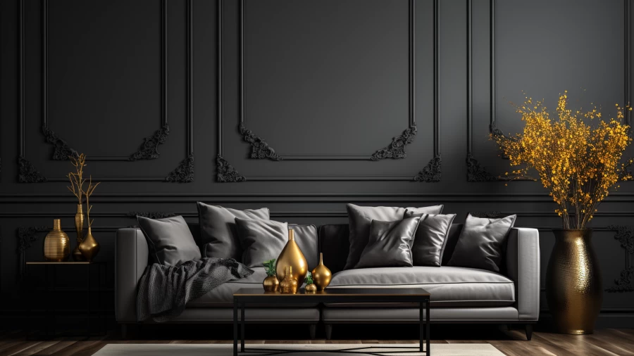 Enhancing Your Living Room: 7 Combining Stylish Colors with Black Walls