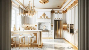 10 Luxurious White and Gold Kitchen Ideas That Exude Opulence