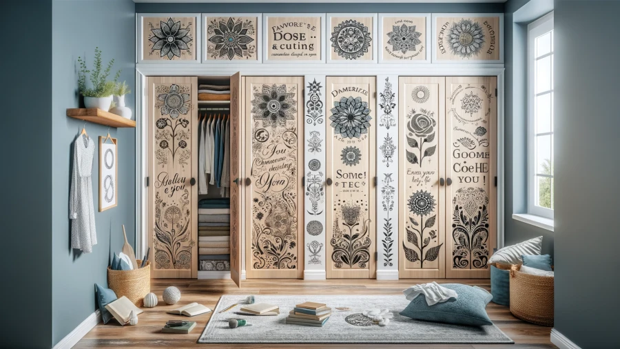 11 Creative Ideas for Decorating Your Closet Doors