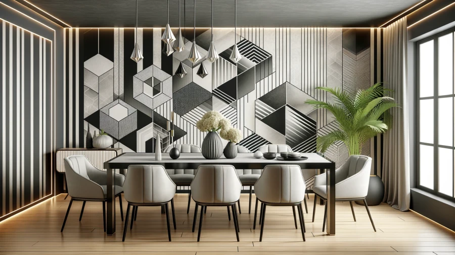 8 Modern Dining Rooms Showcasing Fresh and Beautiful Wallpaper Designs