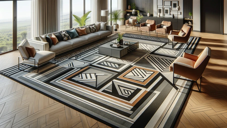 10 Stylish Living Room Rugs for Effective Space Zoning
