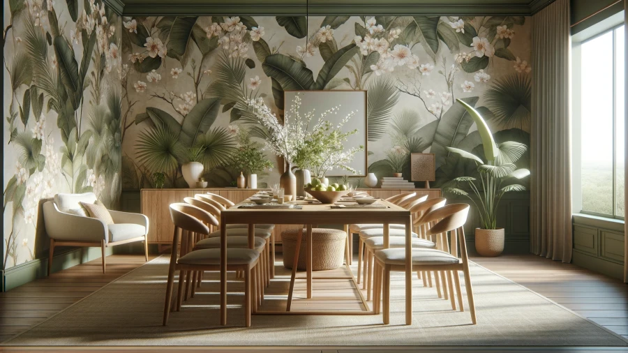 8 Modern Dining Rooms Showcasing Fresh and Beautiful Wallpaper Designs