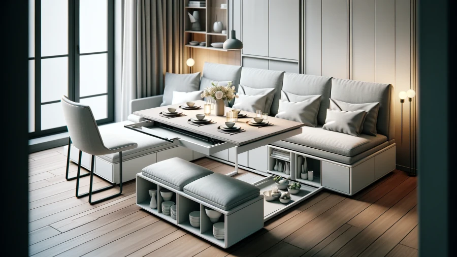 8 Stylish Small Living Room Ideas with Dining Tables