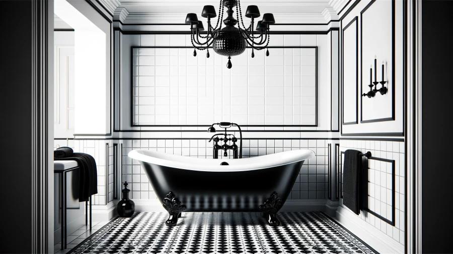 10 Beautiful Black-and-White Bathroom Ideas to Inspire Your Space