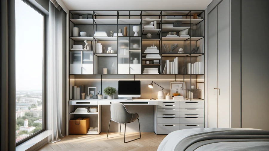 8 Modern Bedroom Ideas Featuring a Compact Study Corner