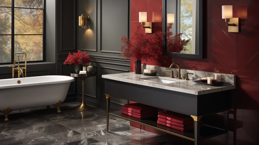 7 Opulent Bathroom Paint Hues