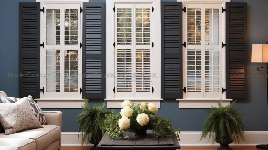 8 Sleek Black Swing Shutter Window Ideas for Living Rooms and Bedrooms