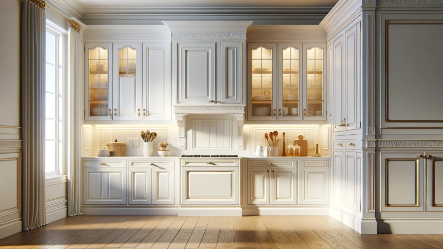 10 Elegant Off-White Kitchen Designs with a Touch of Royalty