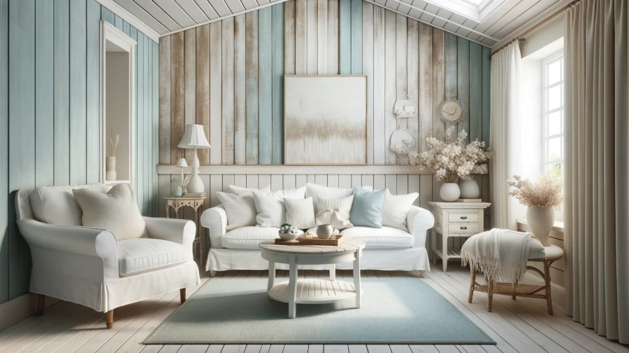 8 Cheery Sky-Blue Paint Ideas for a Renovated Cottage Living Room