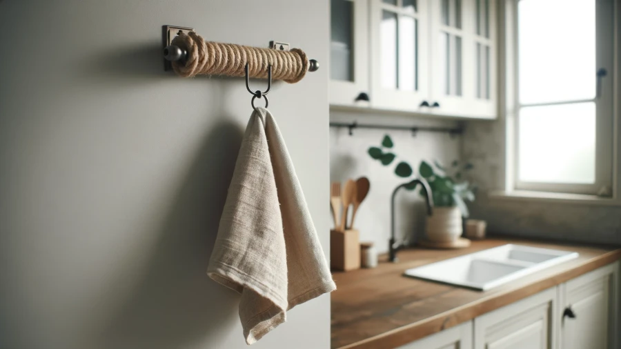 Elevate Your Kitchen Decor with 9 Inventive Towel Hanging Ideas