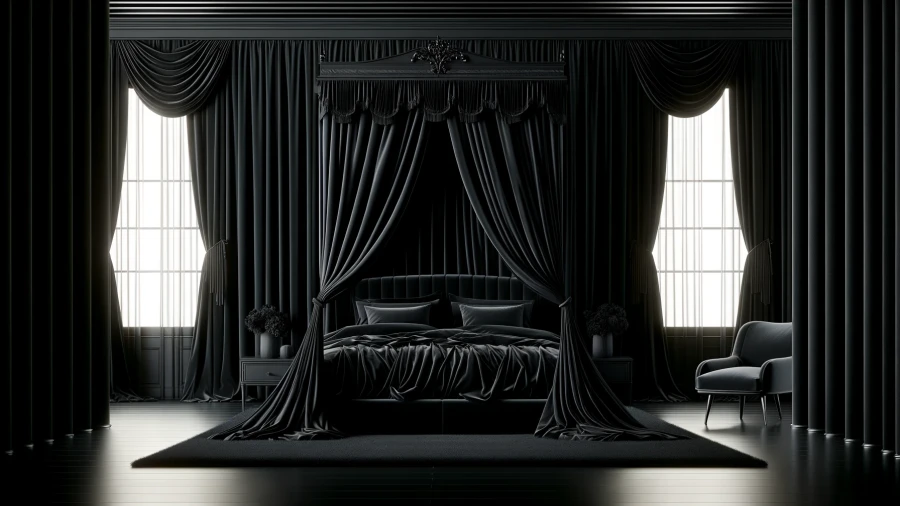 10 Sophisticated Black Bedrooms Showcasing the Elegance of Dark Colors