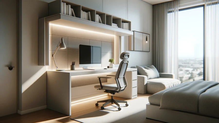 8 Modern Bedroom Ideas Featuring a Compact Study Corner