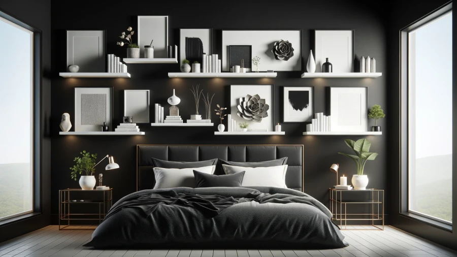 10 Sophisticated Black Bedrooms Showcasing the Elegance of Dark Colors