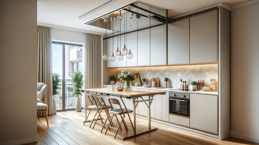 9 Compact Apartment-Friendly Open Kitchen Designs with Dining Room