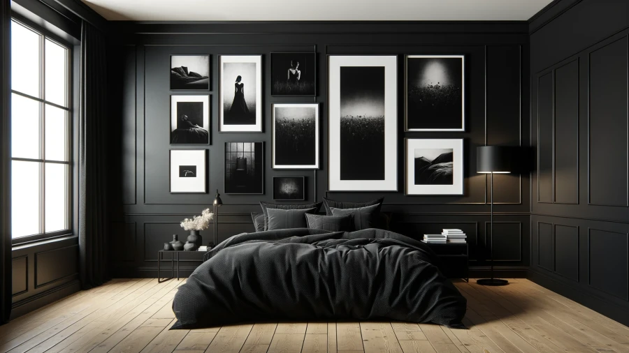 10 Sophisticated Black Bedrooms Showcasing the Elegance of Dark Colors