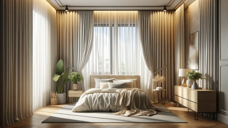 10 Curtain Ideas to Infuse Texture Behind Your Bed
