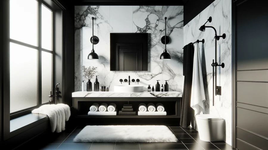10 Beautiful Black-and-White Bathroom Ideas to Inspire Your Space