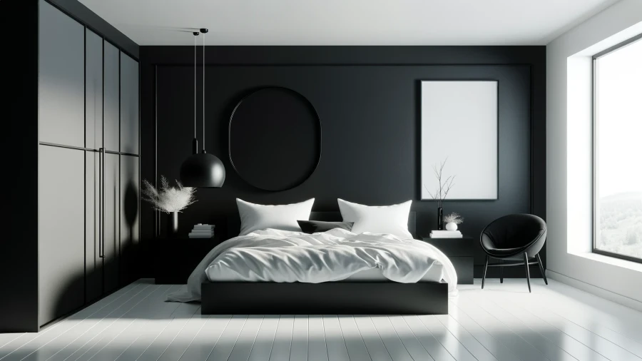 10 Sophisticated Black Bedrooms Showcasing the Elegance of Dark Colors