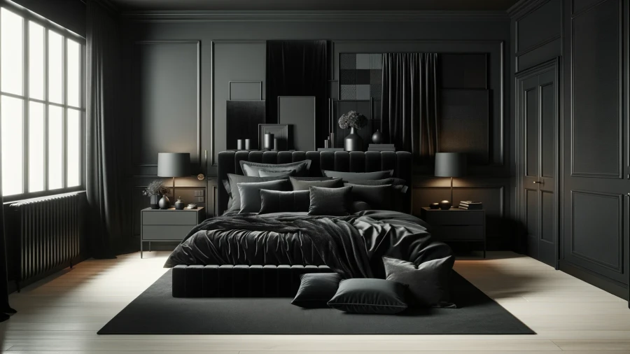 10 Sophisticated Black Bedrooms Showcasing the Elegance of Dark Colors
