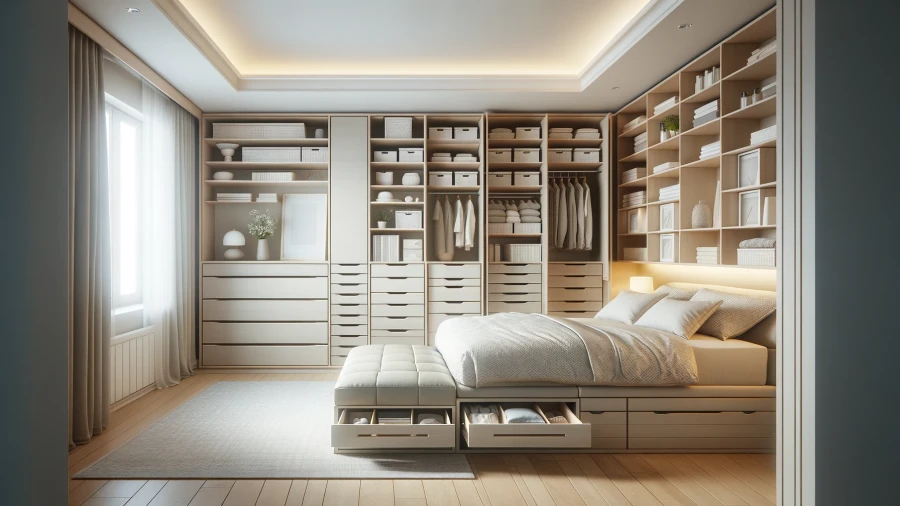 10 Ideas to Organize Your Sleeping Space with Bedroom Storage
