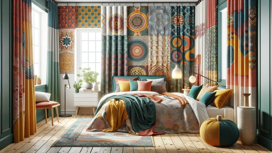 10 Curtain Ideas to Infuse Texture Behind Your Bed