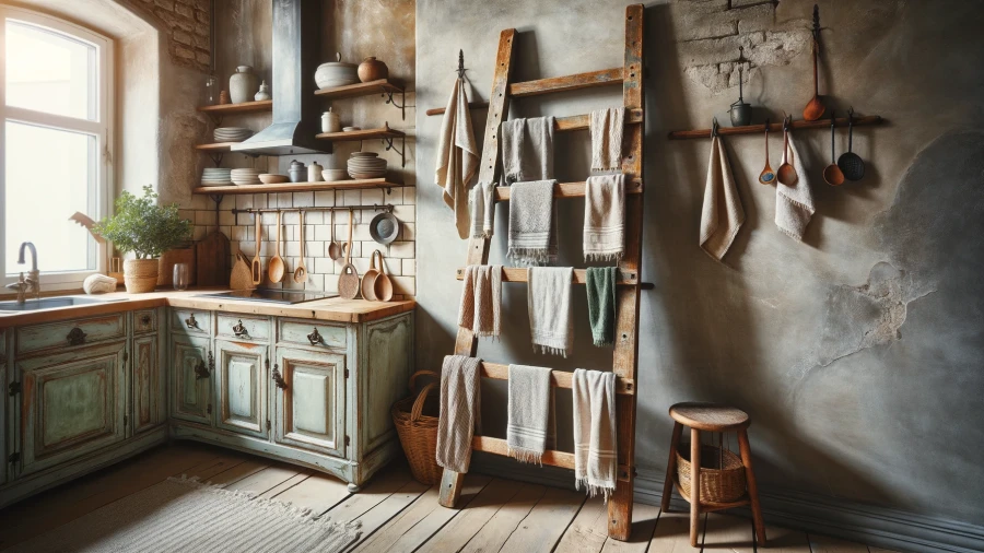 Elevate Your Kitchen Decor with 9 Inventive Towel Hanging Ideas