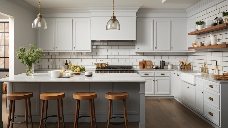 7 Stylish White Kitchen Backsplash Concepts for Your Residence