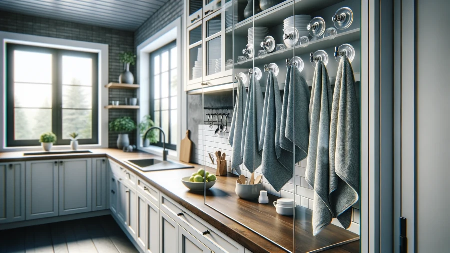 Elevate Your Kitchen Decor with 9 Inventive Towel Hanging Ideas