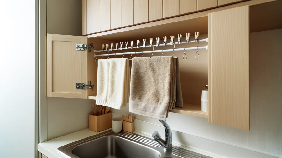 Elevate Your Kitchen Decor with 9 Inventive Towel Hanging Ideas