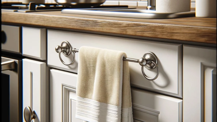 Elevate Your Kitchen Decor with 9 Inventive Towel Hanging Ideas