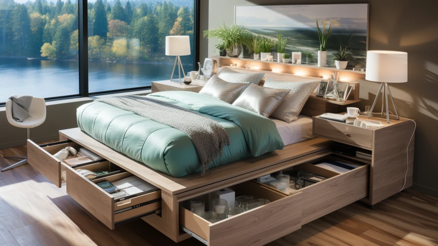 8 Modern Bedroom Ideas Featuring a Compact Study Corner