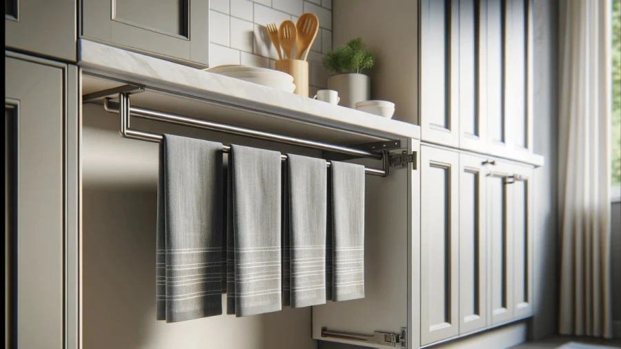 Elevate Your Kitchen Decor with 9 Inventive Towel Hanging Ideas