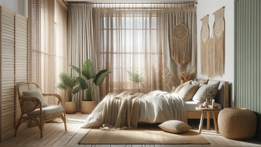 10 Curtain Ideas to Infuse Texture Behind Your Bed