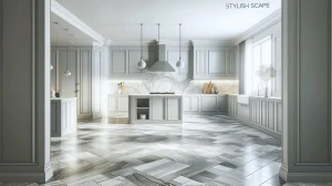 8 Striking Kitchens Featuring Elegant Gray Flooring