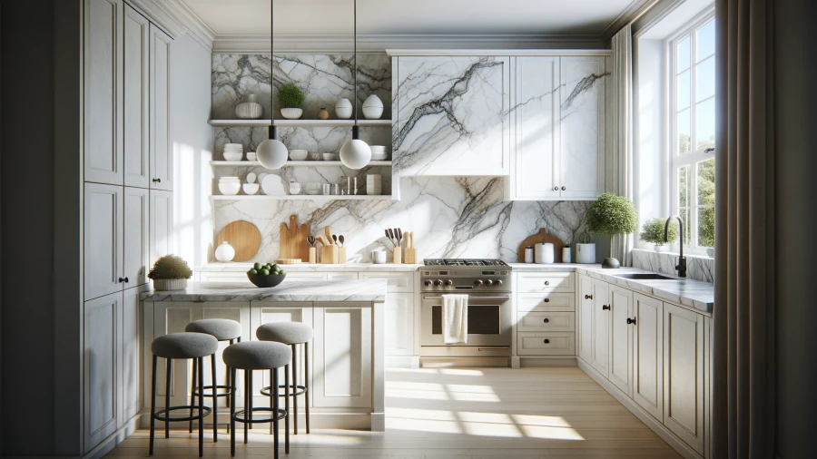 10 Beautiful Marble Kitchen Countertops for Timeless Elegance