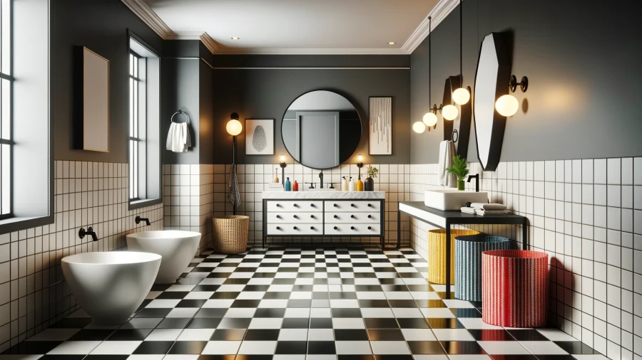 10 Vibrant and Neutral Bathroom Floor Tile Ideas for a Stylish Space