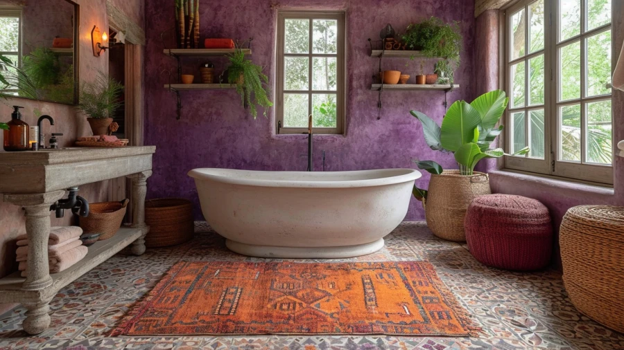 9 Mesmerizing Purple Bathroom Concepts to Elevate Your Home's Aesthetic