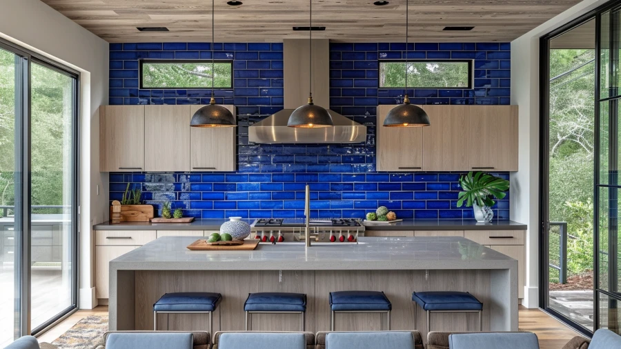 10 Welcoming Blue Backsplash Ideas to Enhance Your Cooking Space