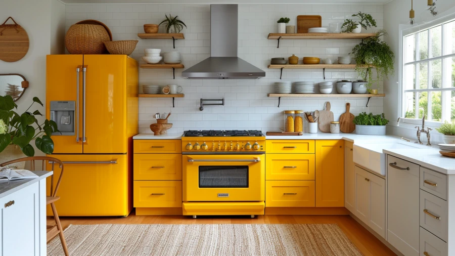 8 Vibrant Yellow Kitchen Designs to Infuse Playfulness into Your Cooking Space