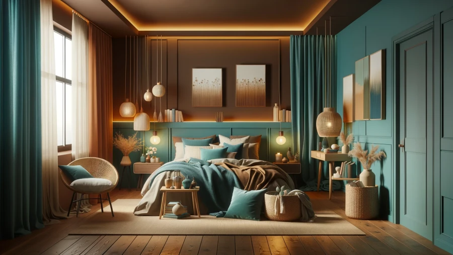 9 Striking Two-Color Combinations to Elevate Your Bedroom Walls