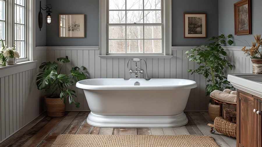 Enhance Your Home's Style with These 8 Creative Bathroom Wainscoting Concepts