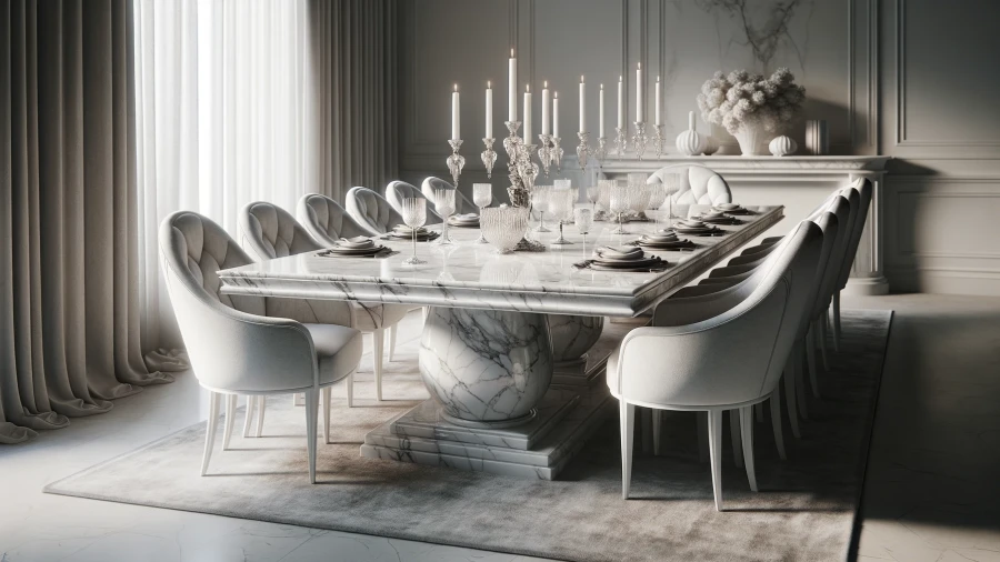 10 Stunning Marble Dining Table Set Designs to Elevate Your Home Decor