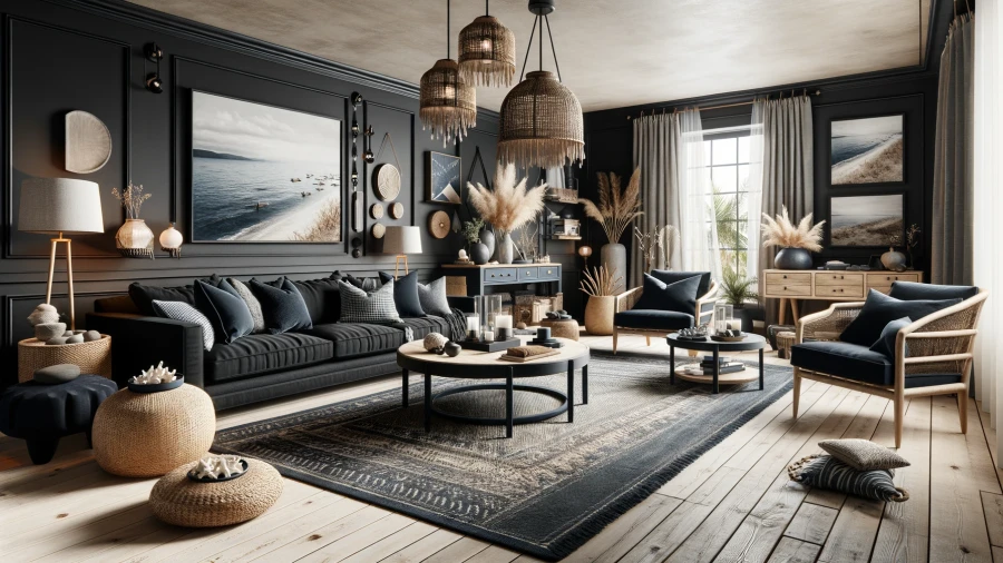 8 Stylish Black Living Room Concepts to Elevate Your Home's Atmosphere