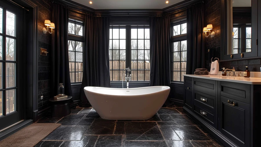 12 Moody Dark Bathroom Ideas for a Stylish Makeover