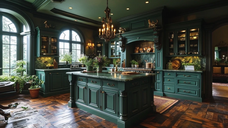 8 Stylish Green Kitchen Ideas for Your Home, Blending Country to Modern