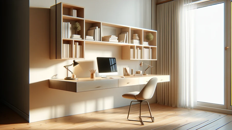 8 Stylish Wall-Mounted Study Table Design Ideas for Productive Spaces