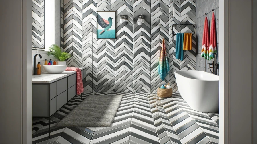 10 Vibrant and Neutral Bathroom Floor Tile Ideas for a Stylish Space
