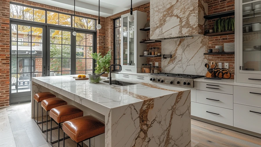 8 Breathtaking Waterfall Countertop Concepts to Enhance Your Home